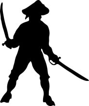 Silhouette of a Samurai with a Sword