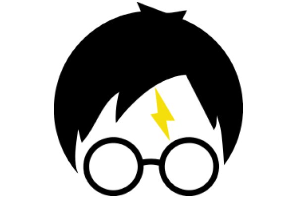 Stylish Icon of a Hipster with a Wizard's Touch