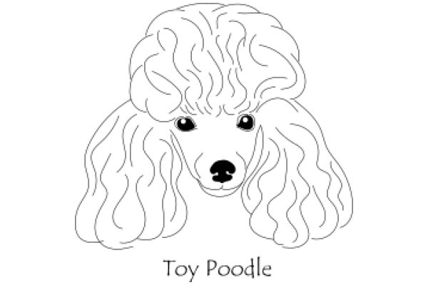 Toy Poodle: A Line Drawing of a Poodle Toy