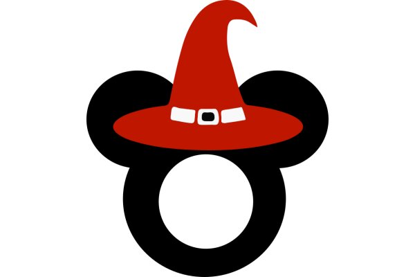 Whimsical Red Wizard Hat with Black Border