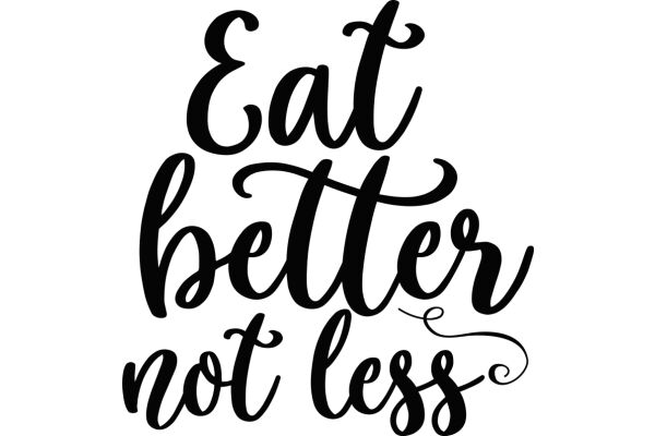 Eat Better, Not Less