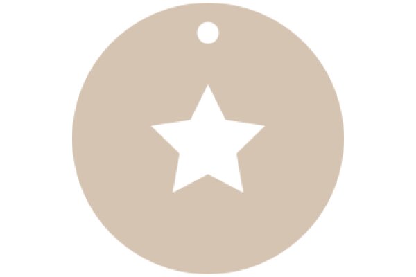 A Simple Star Icon in a Circle