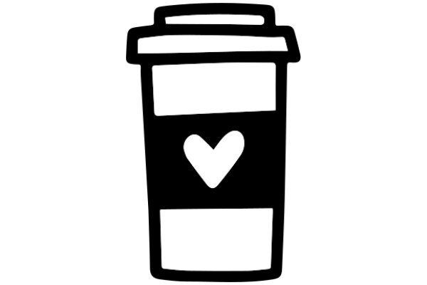 A Simple Illustration of a Coffee Cup with a Heart on It