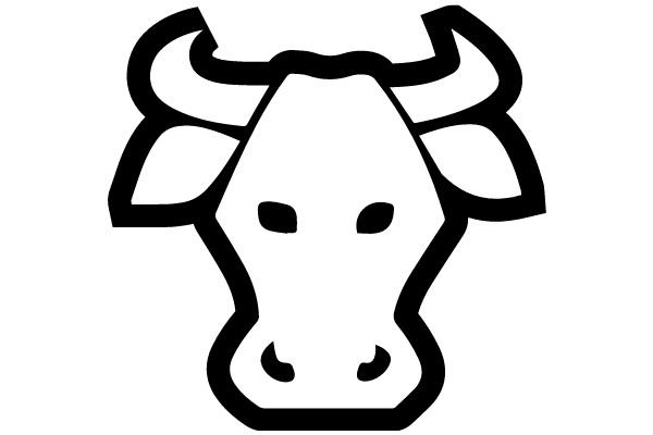 Stylized Bull Icon in