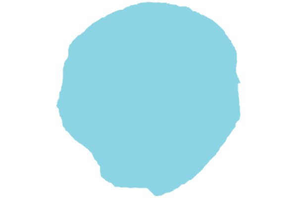 A Solid Blue Circle on a White Background