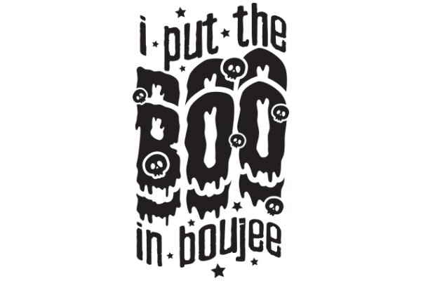 I Put the Boo in Boujee: A Playful Halloween-Inspired Poster