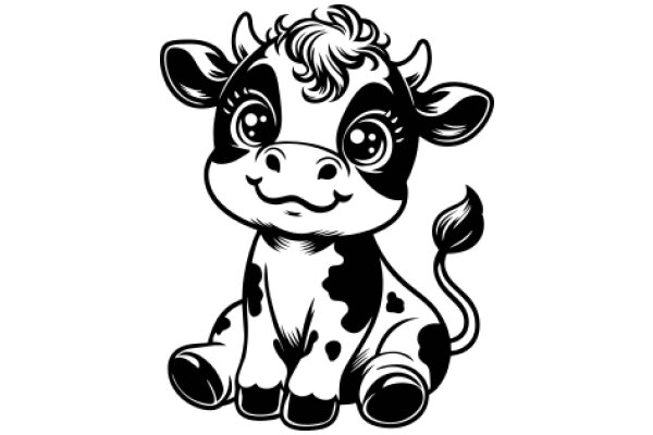 Adorable Cow Illustration