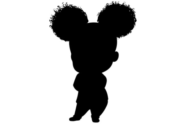 Silhouette of a Character with Large Ears