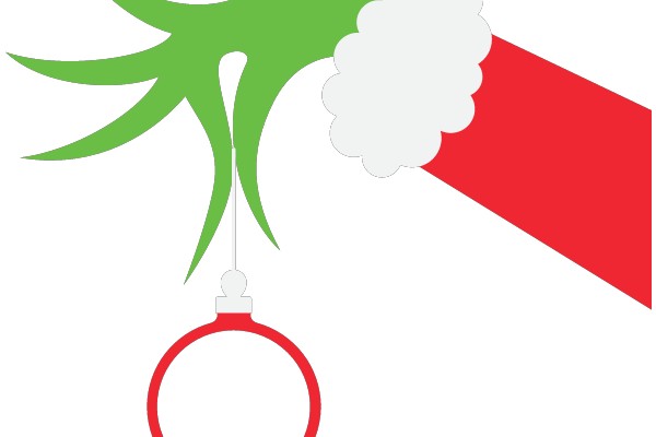 A Festive Scene: A Green Octopus with a Red Gift Box