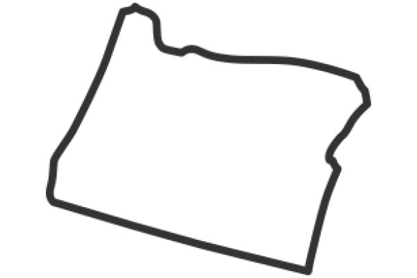 Simplified Map of a State: A Graphic Representation of a State's Boundaries