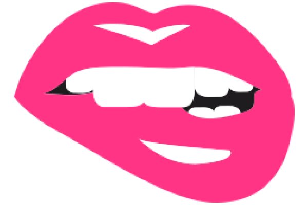 A Playful Pink Lip Logo