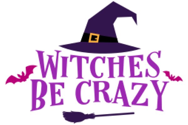 Witches Be Crazy: A Playful Halloween Logo