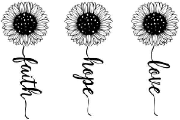 A Trio of Flowery Affirmations: Faith, Hope, and Love