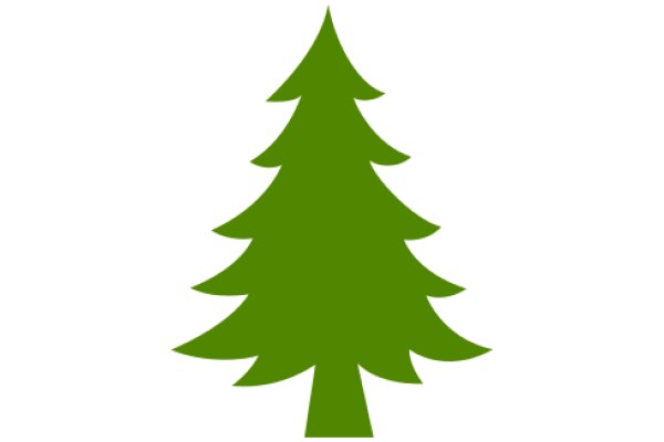 Simplistic Green Christmas Tree Icon