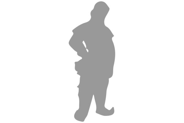 Silhouette of a Person Standing with Hands on Hips