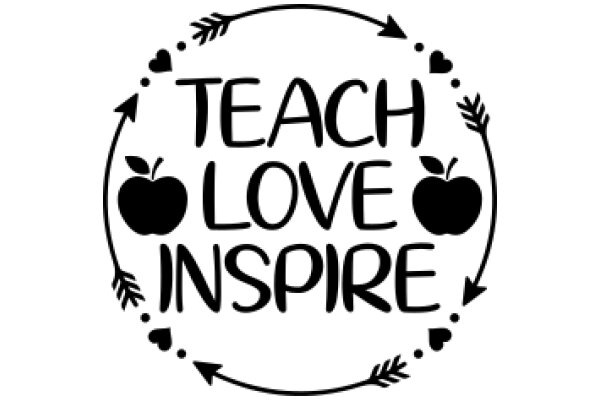 Inspirational Teaching Sign: 'Teach Love Inspire'