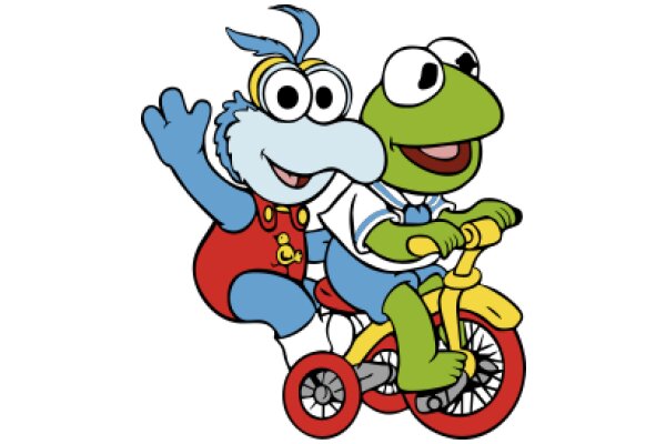 A Friendly Adventure: Kermit and Froggy's Bike Ride