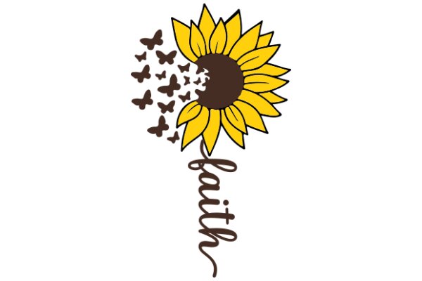 A Sunflower with a Message of Faith and Hope