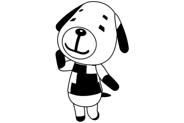 A Friendly Cartoon Dog