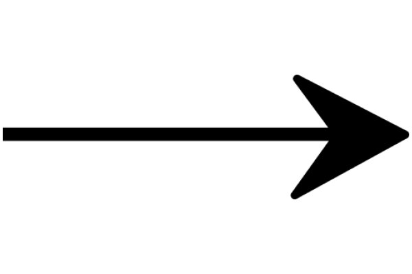 A Simple Black Arrow on a White Background