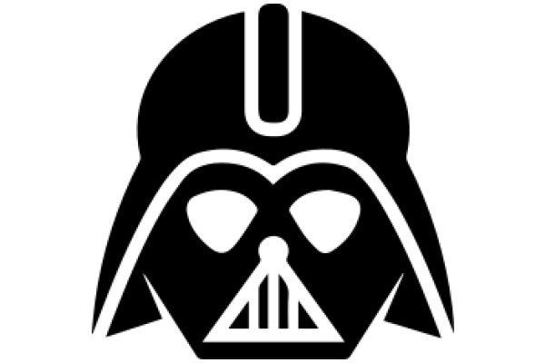 Stylized Icon of Darth Vader's Head