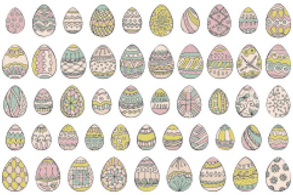 A Collection of Colorful Easter Eggs