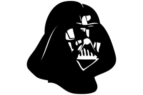 A Silhouette of Darth Vader's Iconic Helmet