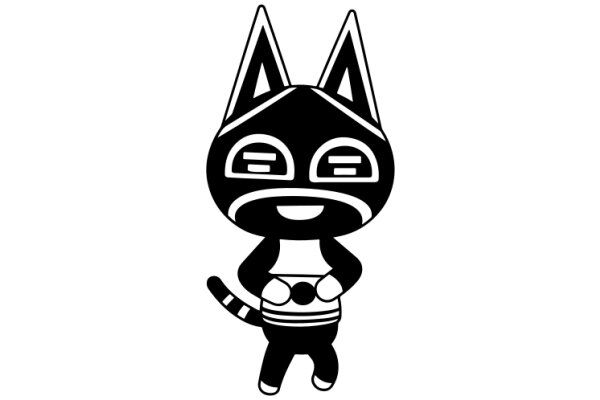 Stylish Cartoon Cat