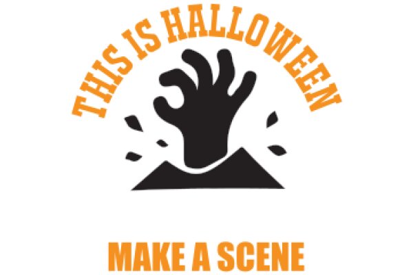 Halloween-themed logo with a playful twist