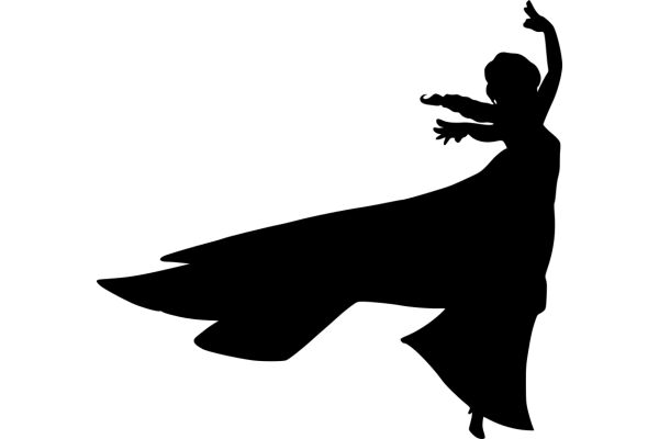 Silhouette of a Dancer in Motion