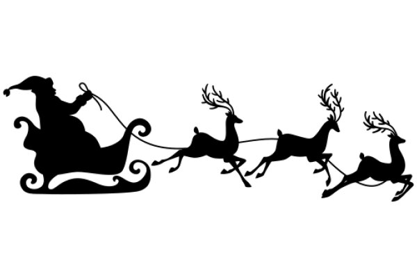 Silhouette of a Christmas Scene