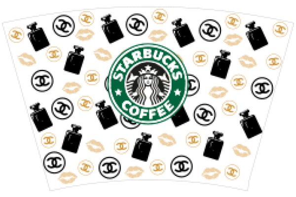 Starbucks Coffee Adorned with Chic Accessories and Kisses