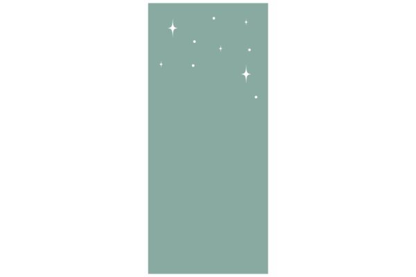 A Digital Artwork of a Light Blue Rectangle with White Stars