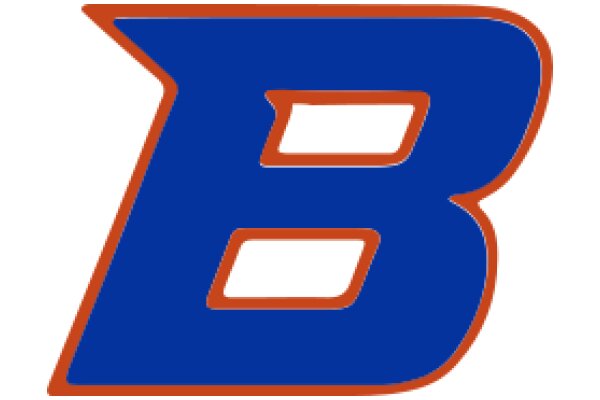 Vibrant Blue and Orange Letter 'B' Logo