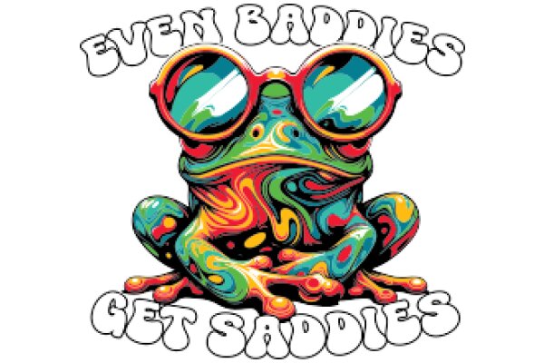 Vintage-Inspired Frog Poster: Get Saddies