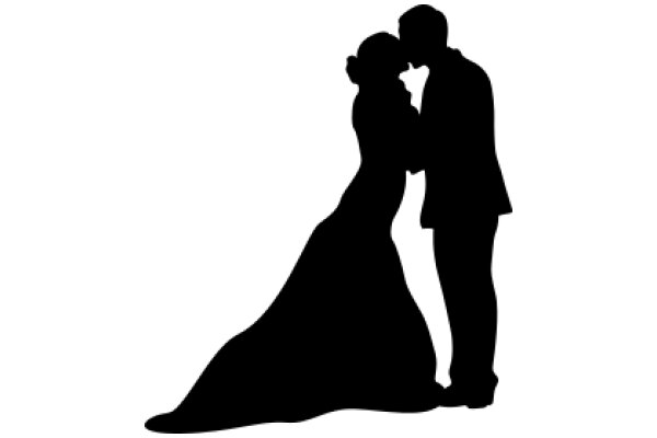 A Silhouette of Love: A Couple's Embrace