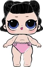 An Adorable Cartoon Character in a Pink Swimsuit