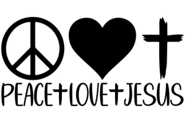 Peace, Love, and Jesus: A Symbolic Emblem of Faith and Affection