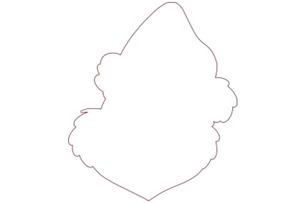 A Simple Line Drawing of a Fluffy Cloud