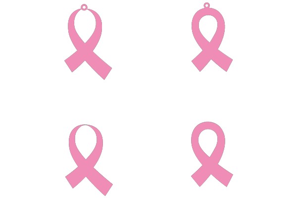 Awareness and Support: Pink Breast Cancer Ribbons