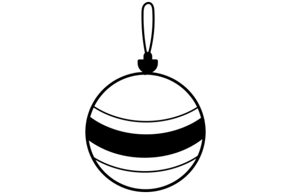 A Simple Illustration of a Christmas Ornament