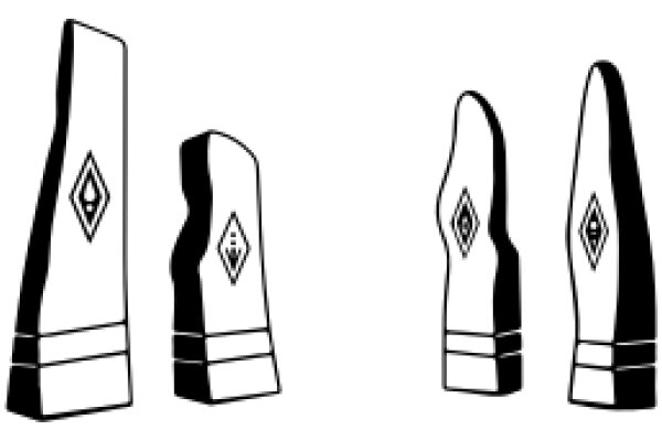 A Trio of Stylized Monuments