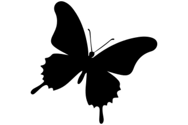 Silhouette of a Butterfly: A Symbol of Transformation and Beauty