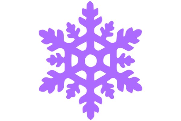 Stylized Purple Snowflake Design