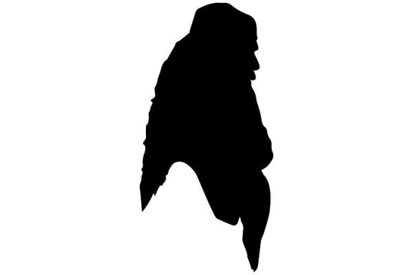 Silhouette of a Person's Head and Shoulders