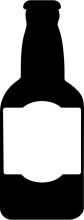 A Simple Black and White Bottle Icon