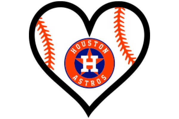 Houston Astros Logo in a Heart Shape