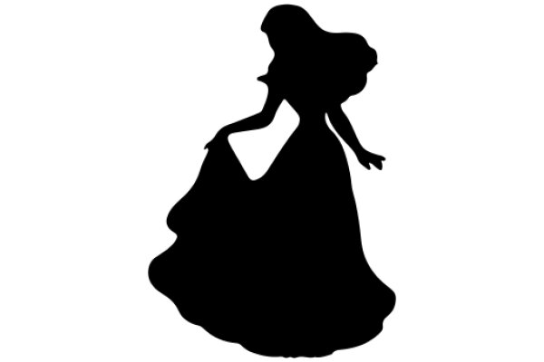 Silhouette of a Cinderella-like Figure