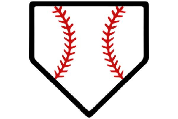 Simplified Baseball Icon: A Graphic Representation of a Baseball