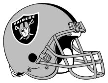 A Stylish Helmet from the Oakland Raiders